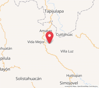 Map of La Esperanza, Chiapas