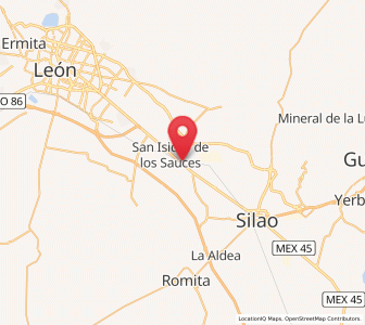 Map of La Esperanza del Refugio, Guanajuato