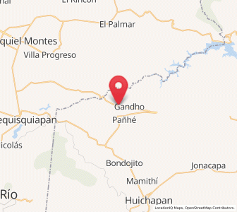 Map of La Esquina, Hidalgo
