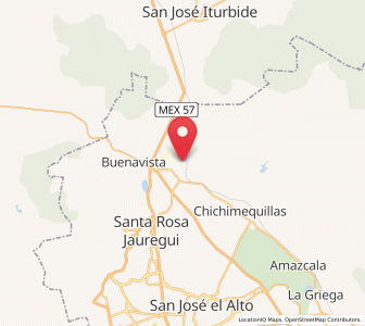 Map of La Estacada, Querétaro