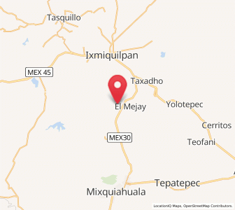 Map of La Estancia, Hidalgo
