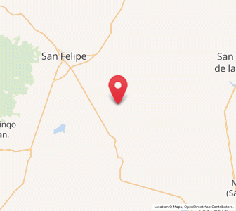 Map of La Estancia del Cubo, Guanajuato