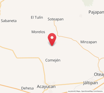 Map of La Estribera, Veracruz