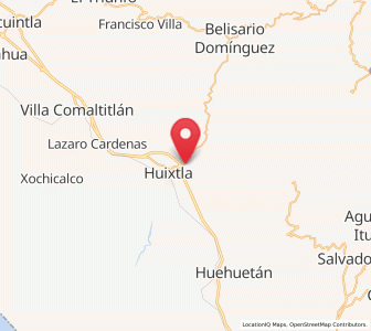 Map of La Flor, Chiapas