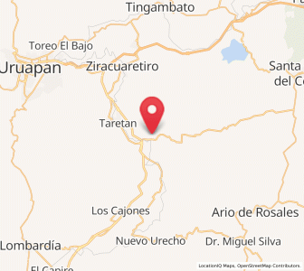 Map of La Florida, Michoacán