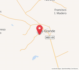 Map of La Florida, Zacatecas
