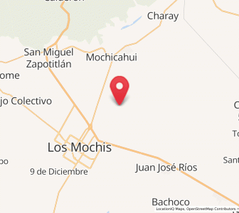 Map of La Genoveva, Sinaloa