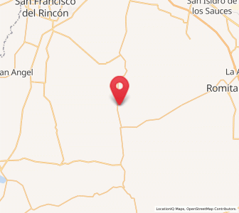 Map of La Gloria, Guanajuato