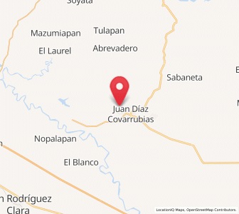 Map of La Gloria, Veracruz