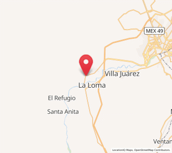 Map of La Goma, Durango