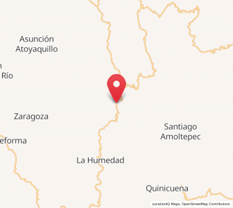 Map of La Independencia, Oaxaca