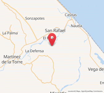Map of La Isla de Chapachapa, Veracruz