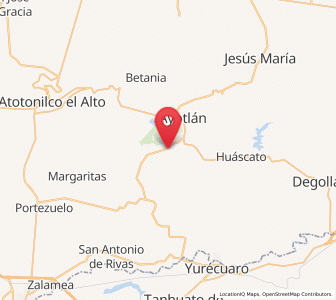 Map of La Isla, Jalisco