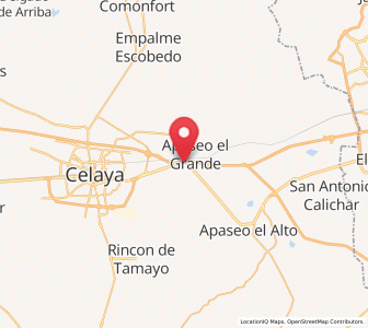 Map of La Labor, Guanajuato