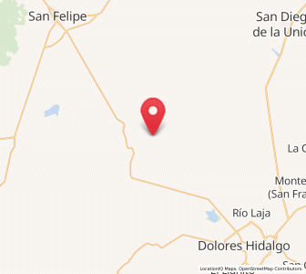 Map of La Labor, Guanajuato