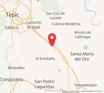 Map of La Labor, Nayarit
