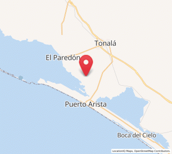 Map of La Laguna, Chiapas