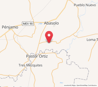 Map of La Lobera, Guanajuato