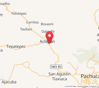 Map of La Loma, Hidalgo