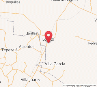 Map of La Loma (El Bajío), Zacatecas