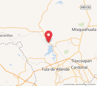 Map of La Loma, Hidalgo