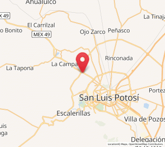 Map of La Loma, San Luis Potosí