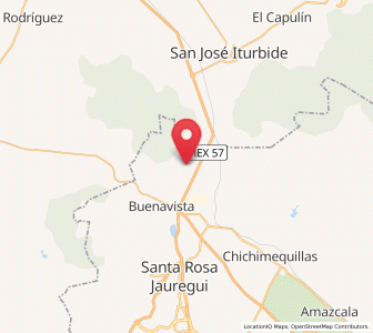 Map of La Luz, Querétaro