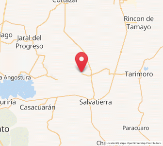 Map of La Luz, Guanajuato