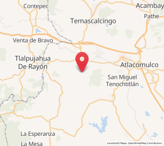 Map of La Magdalena Morelos, México