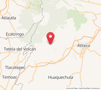 Map of La Magdalena Yancuitlalpan, Puebla