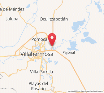 Map of La Manga 2da. Sección (El Jobal), Tabasco