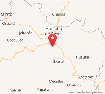 Map of La Mesa de Limatitla, Hidalgo