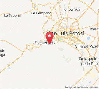 Map of La Mesa de los Conejos, San Luis Potosí
