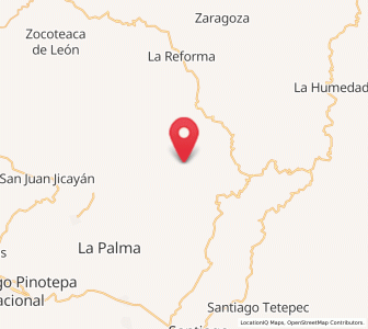 Map of La Muralla, Oaxaca
