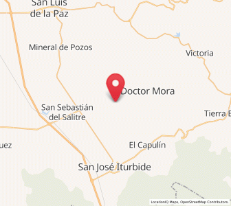 Map of La Noria, Guanajuato