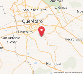 Map of La Noria, Querétaro