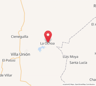 Map of La Ochoa, Durango