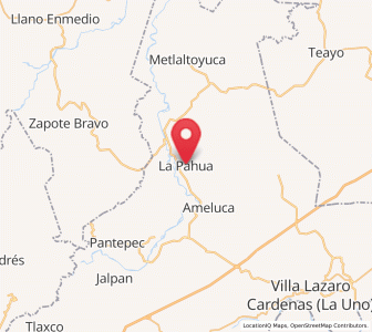 Map of La Pahua, Puebla