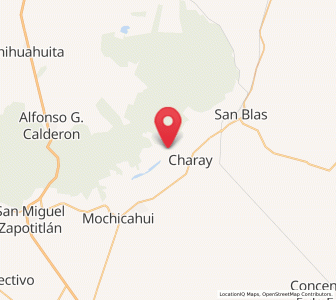 Map of La Palma, Sinaloa
