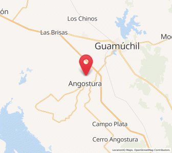 Map of La Palma, Sinaloa