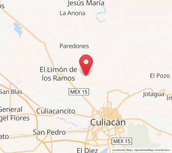 Map of La Palmita y Anexos (La Presita), Sinaloa