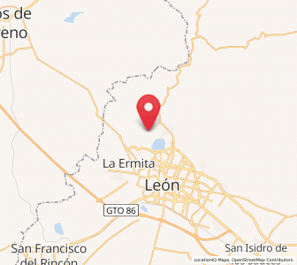 Map of La Patiña, Guanajuato