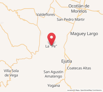 Map of La Pe, Oaxaca