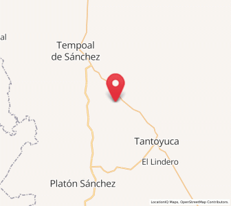 Map of La Peña, Veracruz