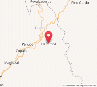 Map of La Petaca, Sinaloa