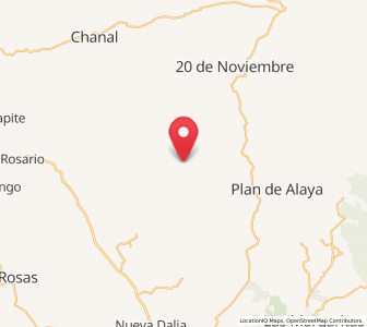 Map of La Piedad, Chiapas