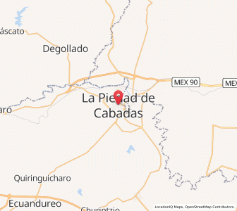 Map of La Piedad, Michoacán