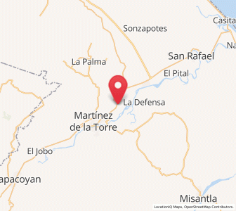 Map of La Piedrilla, Veracruz