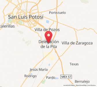 Map of La Pila, San Luis Potosí