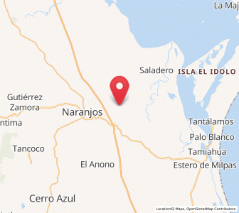 Map of La Pimienta, Veracruz